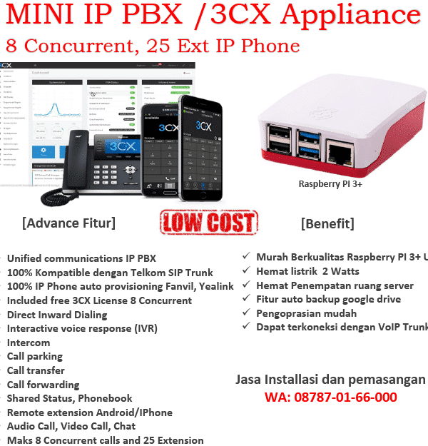 IP PBX 3CX Raspberry